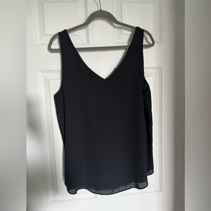 Banana Republic sleeveless blouse. 2 layers - sheer outer layer.